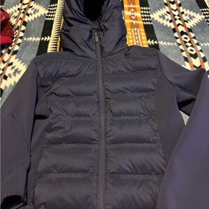 Lululemon Navy Hooded Puffer Jacket